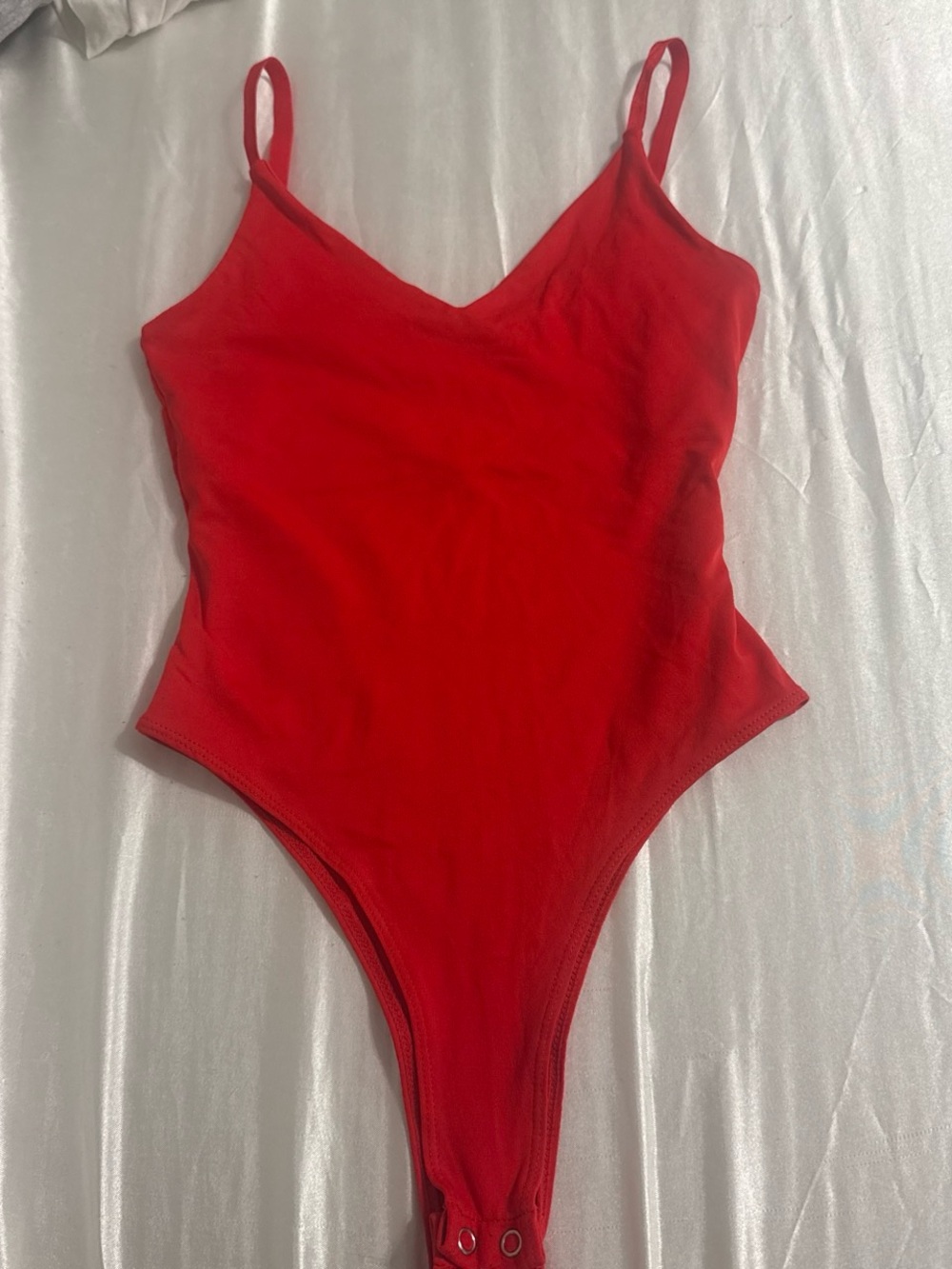 Primark Red Spaghetti-Strap One-Piece Bodysuit